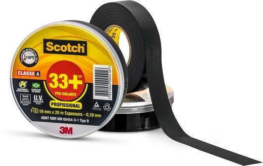 3M Fita Isolante Scotch 33+ c/ 20 Mts.